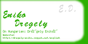 eniko dregely business card